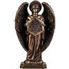 REGALOS LLUNA Metatron Figura Angelo 40 cm. arcangelo Mattatron Metator Colore Bronzo Immagine Resina base