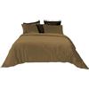 Jenny Sesal Parure copripiumino in Velluto linea Sophia Soffice ed elegante velluto sopra e microfibra sotto - set compripiumino e federe (Matrimoniale, Beige)