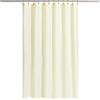 N&Y HOME Tenda da doccia in tessuto o fodera con magneti, color crema, per bagno, di qualità alberghiera, lavabile in lavatrice, 182 x 183 cm, colore: sabbia