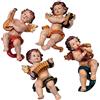 REGALOS LLUNA Set 4 Angeli Musicisti 17 cm. Da appendere assortito