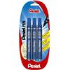 Pentel, pennarello indelebile a sfera N50, colore nero Blister de 3 Blue (Pack of 3)