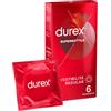 Durex Supersottile Regular Profilattici 6 Pezzi