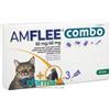 Krka farmaceutici Amflee Combo Gatti e Furetti 50mg+60mg 3 Pipette