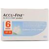 Accu-Fine Aghi Penna Per Insulina 6mm 31G 100 Pezzi