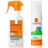 La Roche Posay Anthelios Spray Famiglia SPF50+ 300 ml + Anthelios Latte Bebè SPF50+ 50 ml Protezione Solare Corpo e Cura Per Tutta La Famiglia