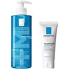 La Roche Posay Duo Crema Viso Idratante Toleriane Sensitive 40 ml + Effaclar Gel Moussant 400 ml Trattamento Lenitivo e Detergente