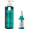 La Roche Posay Effaclar Duo Gel Purificante Micro-Peeling 400 ml + Siero Peeling 30 ml Trattamento Completo per Pelli Grasse e a Tendenza Acneica