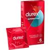 Durex Supersottile Vestibilità Aderente Preservativi 6 Pezzi