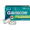 Gaviscon 250mg + 133,5 mg Indicato Per Bruciore Di Stomaco Occasionale Gusto Menta 24 Compresse