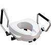 Gima Rialzo Wc Con Braccioli Reclinabili Per Anziani E Disabili Altezza 12,5 Cm