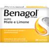 Benagol Antisettico Per Bocca e Gola Miele e Limone 24 Pastiglie