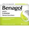 Benagol Antisettico Per Bocca e Gola Limone Senza Zucchero 24 Pastiglie