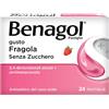 Benagol Antisettico Per Bocca e Gola Fragola Senza Zucchero 24 Pastiglie
