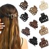 PetGlimmer 10 Pezzi 3 Stili Fermagli per Capelli a Doppia Fila, 4 cm Antiscivolo Fermagli Pinze per Capelli Donna Medie Opachi Artigli Clip a Doppio, Pinze Ciappo Mollettone Antiscivolo per Donne Ragazze
