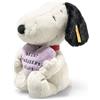 Steiff Peluche Snoopy Heartbreakers Club, dolce animale di stoffa per bambini, bambine e neonati da 0 mesi, Friends, pupazzo di 22 cm, bianco, 024450