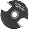 ENT 13880 Fresa per scanalatura carburo, Gambo (S) 6,35 mm, diametro (D) 40 mm, NL 2 mm