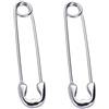 Reffeer Orecchini a cerchio in argento Sterling 925 - Orecchini a clip da ufficio da donna (argento)