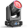 DazzlingStage Teste Mobili LED Beam da 200W, Zoom Elettronico 18 Prismi 11+1 Colori e 14+1 Motivi Effetto di Atomizzazione LED RGB d-mx512 (16CH) per Palcoscenico Matrimoni DJ Feste e Natale