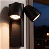Applique da Esterno Orientabile IP65 2xGU10 serie AXIS - Nera