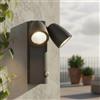 Applique da Esterno IP65 2xGU10 con Sensore movimento AXIS - Grigia
