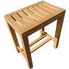 AMSXNOO Sgabello da Bagno Antiscivolo, Sedia Panca Multiuso, Sgabello in Legno Massello Sgabello da Bagno Sgabello da Doccia Impermeabile per Ingresso Soggiorno Bagno Spiaggia