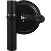 Yardwe Supporto per bandiera in lega di alluminio resistente per giardino e terrazza con asta per bandiera compatta e supporto senza foratura, 15,7 x 10,7 x 9,9 cm, colore: Nero