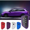 CDEFG Compatibile con VW Golf 8 Tiguan 3 Passat B9 ID3 ID4 ID7 Octavia 4 Kodiaq Elroq Formentor Terramar Custodia per Chiavi Auto TPU Silicone lucido con Telecomando Protettiva Accessori (Neroviola)