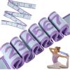 Ferizzia 2 Pezzi Fasce Elastiche Fitness, 4 x 135cm Yoga Fascia Elastica Fitness, Stretching Elastico Elastiche con 12 Passanti, Resistente Regolabile, per Yoga, Pilates, Danza, Ginnastica