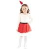 Rubie's Rubies Tutù di Natale e fascia 5-8 anni