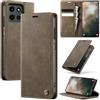 owlhold Custodia Motorola Edge60 Fusion/Edge 60 Portafoglio Flip [Antiurtoo][Cavalletto][Carta Fessura] Cover Pelle per Motorola Edge60 Fusion/Edge 60 - Caffè