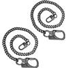 Ahiller Catena Portafoglio in Acciaio Inossidabile - 62 cm per Chiavi, Moto e Pantaloni - Resistente e Stilosa, Accessorio Ideale per Uomo (BK-Argento-1P)