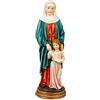 Inmaculada Romero IR Santa Anna con Vergine Maria Ragazza Figura 30 cm. patrono dei nonni Immagine Resina basamento