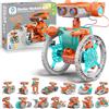 Sillbird Robot Solare Educativo 15 in 1, Giocattolo da Costruzione STEM, Doppia Batteria,