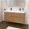 Villeroy & Boch Embrace mobile con lavabo doppio, 4 scomparti estraibili, 5A62D5R1+B90900RH, Embrace [Mobili da Bagno > Mobili con Doppio Lavabo]
