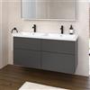Villeroy & Boch Embrace mobile con lavabo doppio, 4 scomparti estraibili, 5A62D5R1+B90900VR, Embrace [Mobili da Bagno > Mobili con Doppio Lavabo]
