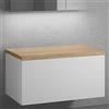 neoro n50 mobile La: 100 cm con 1 scomparto estraibile, BN0433WM+BN0403W1, n50 [Mobili da Bagno > Mobili Lavabo]