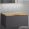 neoro n50 mobile La: 100 cm con 1 scomparto estraibile, BN0433GR+BN0403W1, n50 [Mobili da Bagno > Mobili Lavabo]