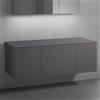 neoro n50 mobile con top La: 140,5 A: 48 P: 51,5 cm, 3 scomparti estraibili, BN0431GR+2#BN0430GR+BN0408GR, n50 [Mobili da Bagno > Mobili Lavabo]