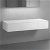neoro n50 mobile con top La: 140,5 A: 24,5 P: 51,5 cm, 3 scomparti estraibili, BN0411WH+2#BN0410WH+BN0408WH, n50 [Mobili da Bagno > Mobili Lavabo]