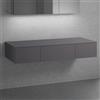 neoro n50 mobile con top La: 140,5 A: 24,5 P: 51,5 cm, 3 scomparti estraibili, BN0411GR+2#BN0410GR+BN0408GR, n50 [Mobili da Bagno > Mobili Lavabo]