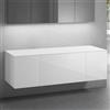 neoro n50 mobile La: 160 cm con 3 scomparti estraibili, BN0432WH+2#BN0430WH+BN0405WH, n50 [Mobili da Bagno > Mobili Lavabo]
