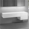 neoro n50 mobile La: 180 cm con 3 scomparti estraibili, BN0414WH+BN0421WH+BN0409WH, n50 [Mobili da Bagno > Mobili Lavabo]