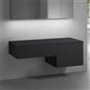 neoro n50 mobile con top La: 140,5 A: 48 P: 51,5 cm, 3 scomparti estraibili, BN0412BM+BN0421BM+BN0408BM, n50 [Mobili da Bagno > Mobili Lavabo]
