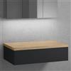 neoro n50 mobile La: 100 cm con 1 scomparto estraibile, BN0413BM+BN0403W1, n50 [Mobili da Bagno > Mobili Lavabo]