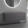 neoro n50 mobile con top La: 140,5 A: 48 P: 51,5 cm, 2 scomparti estraibili, BN0496GR+BN0408GR, n50 [Mobili da Bagno > Mobili Lavabo]