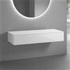 neoro n50 mobile con top La: 140,5 A: 24,5 P: 51,5 cm, 1 scomparto estraibile, BN0492WH+BN0408WH, n50 [Mobili da Bagno > Mobili Lavabo]