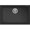 Elleci Quadra 120 SOTTOTOP LGQ12040BSO Lavello da Incasso 1 Vasca Sottotop 67 x 44 cm finitura Granitek Matt Nero 40
