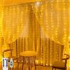 sukaudiz Tenda Luminosa Natale, 3 M x 2.7 M 300 LED Luci Natale Esterno USB con Timer, 8 Modalità/10 Luminosità Luci Natale Esterno Cascata, Luci Esterne Natalizie per Interno, Balcone, La Casa, Finestra