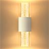 YindaLux LED Applique da Parete Interno 4W 3CCT Notturna Dimmerabile 1PC Bianco