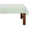 FILU Tovaglia 140 x 220 cm, colore menta/bianco a quadretti (colore e dimensioni a scelta) - Tovaglia di alta qualità in 100% cotone